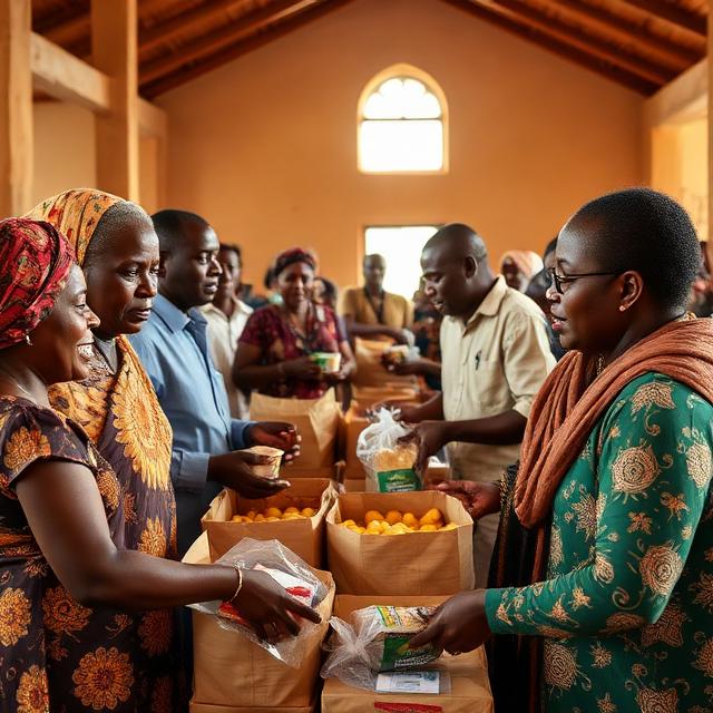 Food distribution charity community initiative
